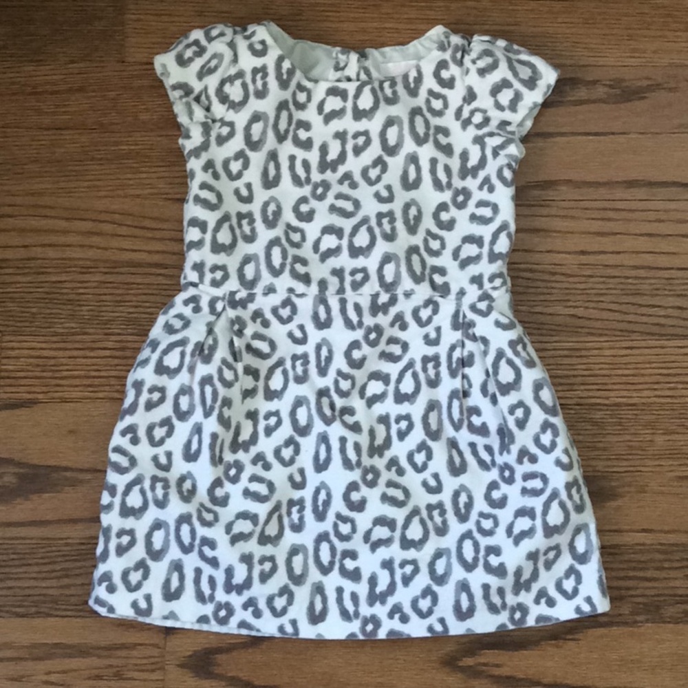 Janie and Jack animal print velvet dress